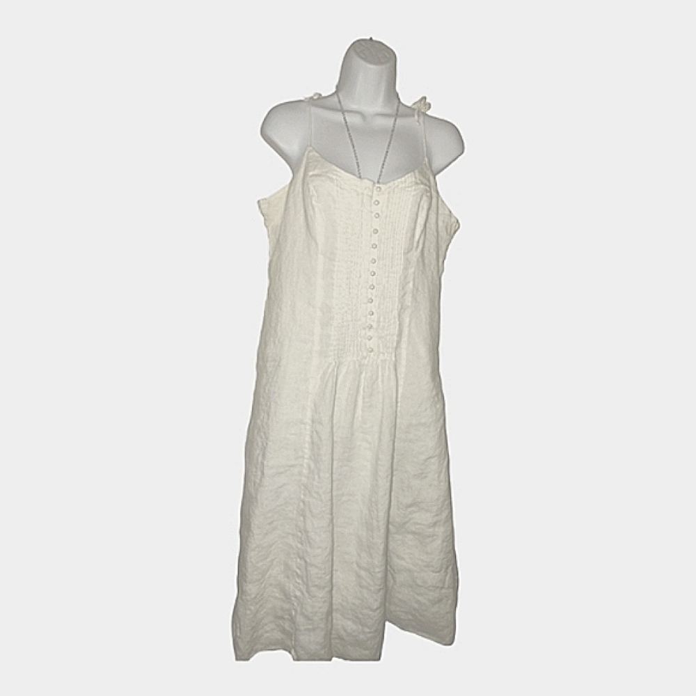 Long lace cotton dress